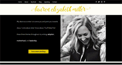 Desktop Screenshot of laurenelizabethmiller.com