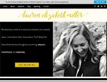 Tablet Screenshot of laurenelizabethmiller.com